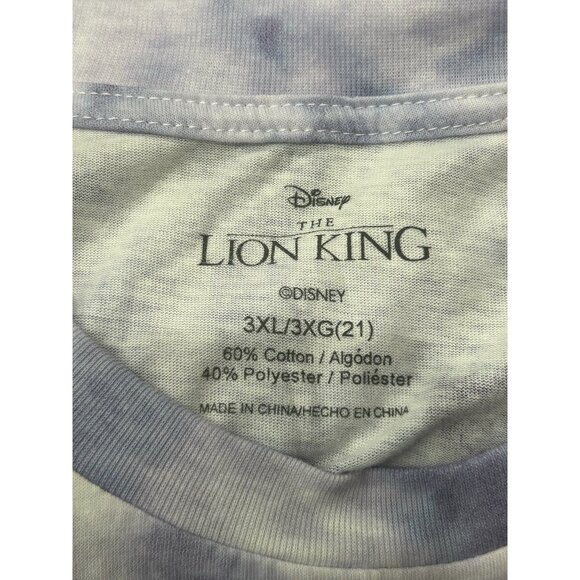 Disney The Lion King Hakuna Matata Tie-Dye Cropped T-Shirt Sz 3XL - Picture 6 of 10
